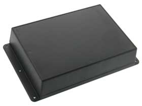 7.87in X 4.88in X 1.6in Black Plastic Wall Enclosure